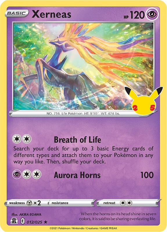 Pokemon TCG Celebrations 012/025 Xerneas (Holo)
