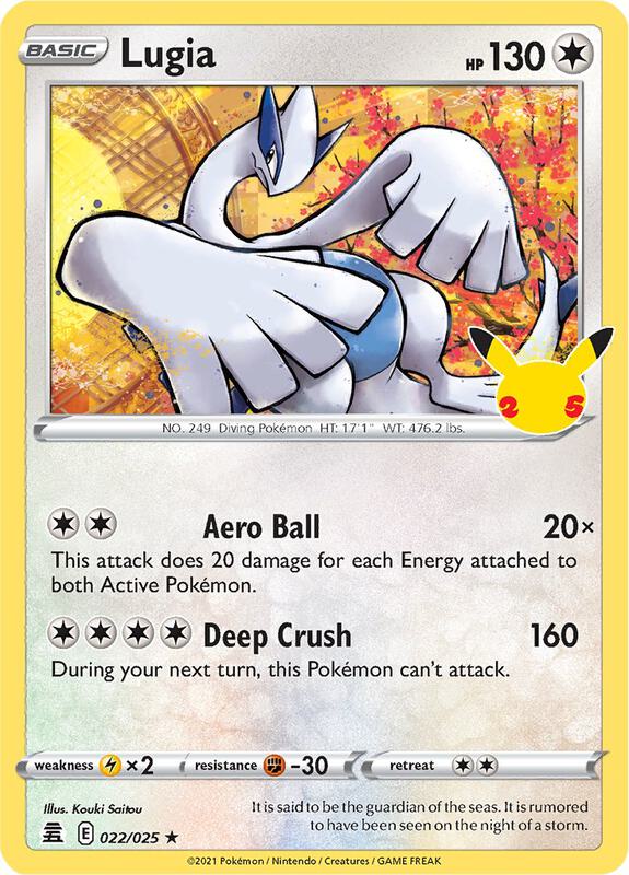 Pokemon TCG Celebrations 022/025 Lugia (Holo)