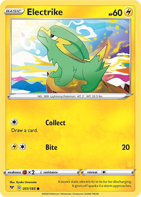 Pokemon TCG Vivid Voltage 051/185 Electrike (Reverse Holo)