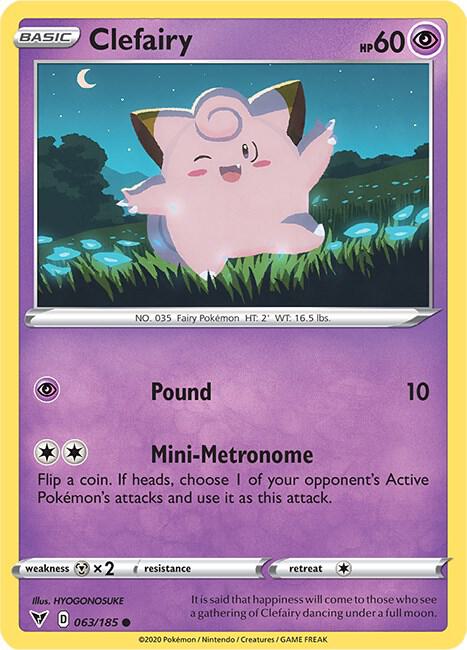 Pokemon TCG Vivid Voltage 063/185 Clefairy