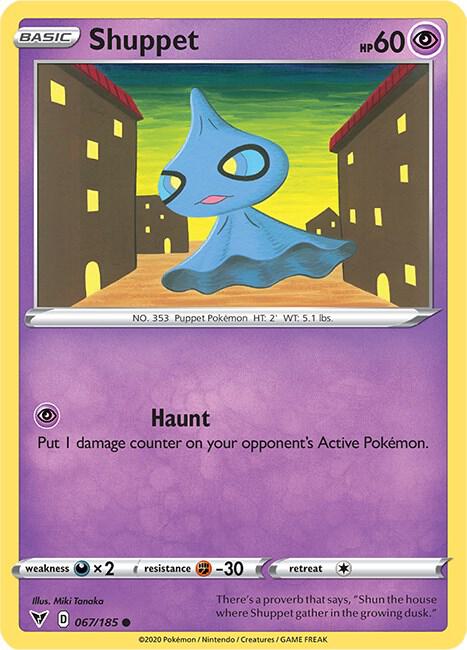 Pokemon TCG Vivid Voltage 067/185 Shuppet