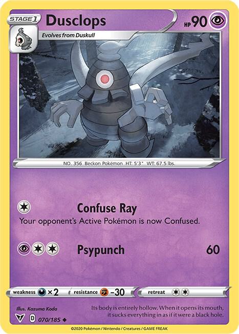 Pokemon TCG Vivid Voltage 070/185 Dusclops