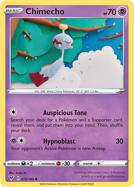 Pokemon TCG Vivid Voltage 072/185 Chimecho