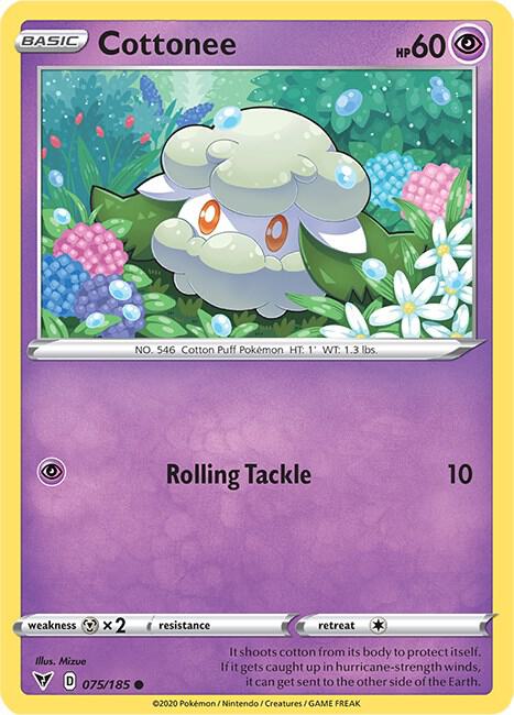 Pokemon TCG Vivid Voltage 075/185 Cottonee