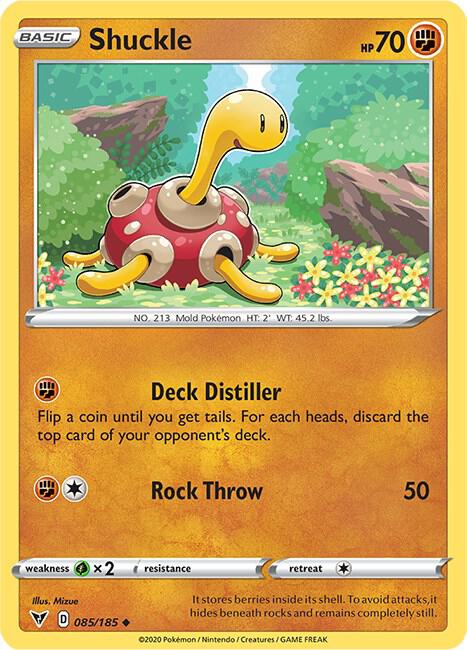 Pokemon TCG Vivid Voltage 085/185 Shuckle (Reverse Holo)